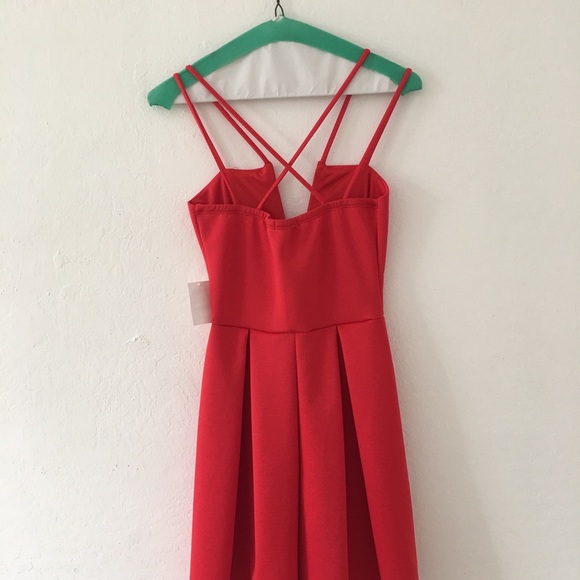 Charlotte Russe Red Cocktail Dress - Picture 2 of 5